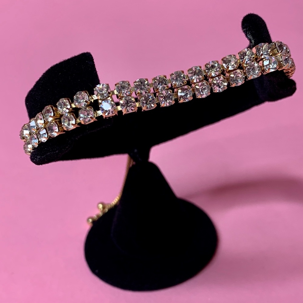 Phoebe Gold Diamanté Bracelet - BOUTIQUE - Picture 1 of 5